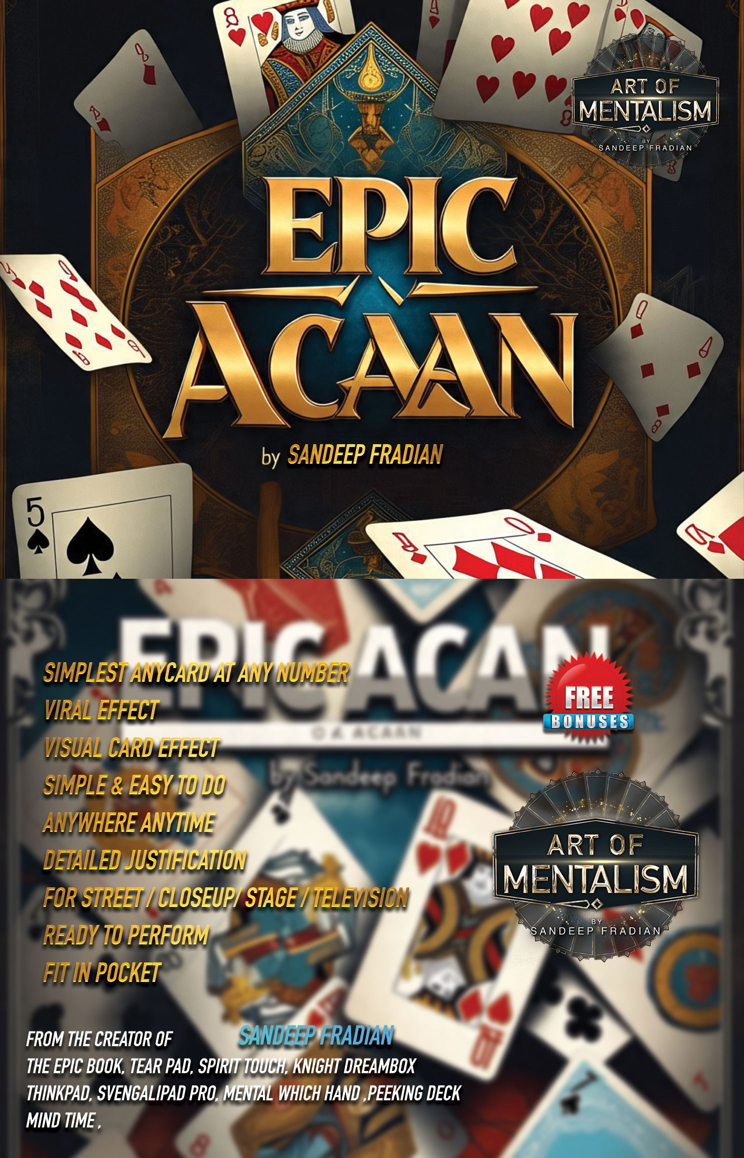 EPIC ACAAN BY SANDEEP FRADIAN