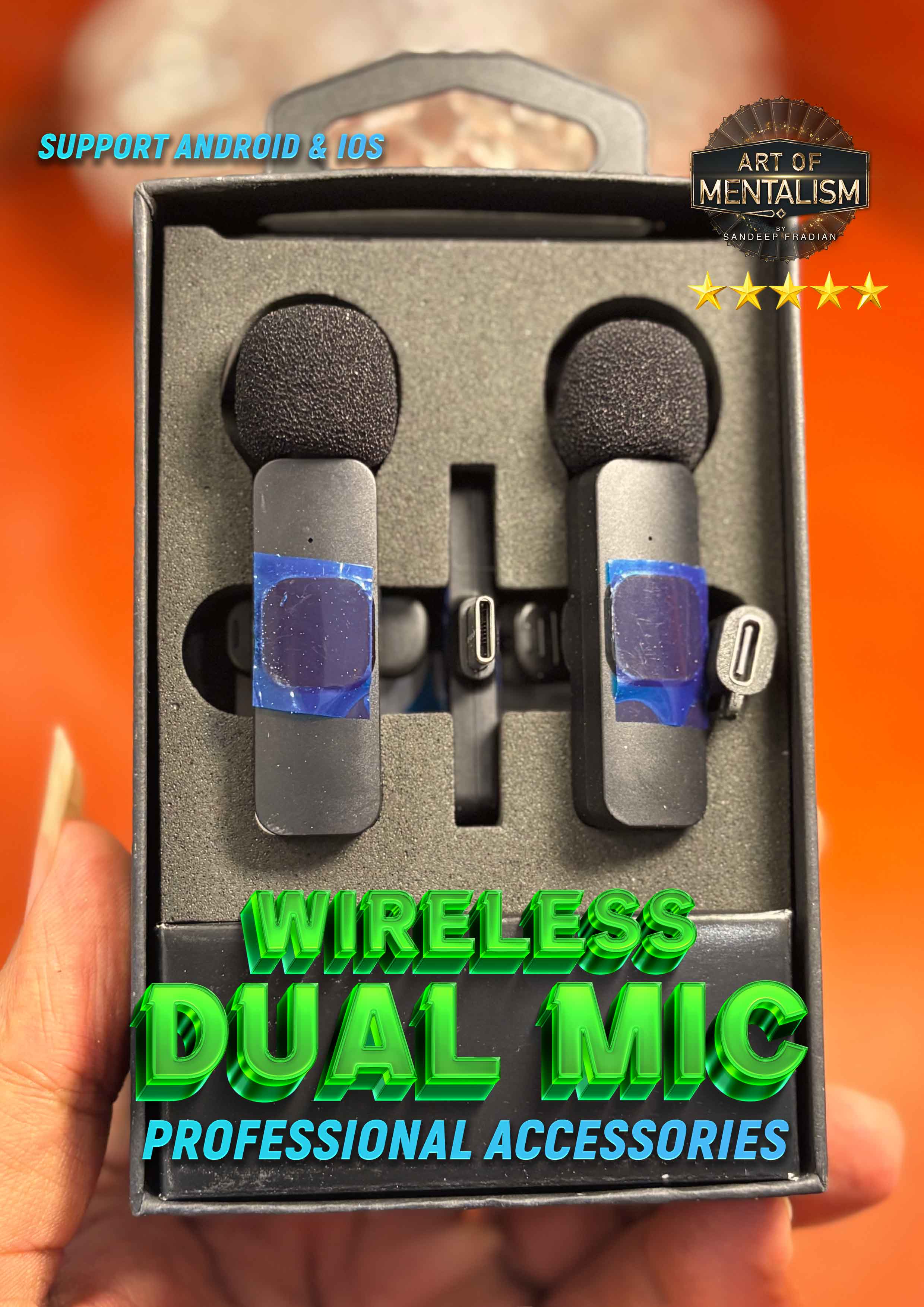 WIRELESS DUAL MIC FOR MOBILE